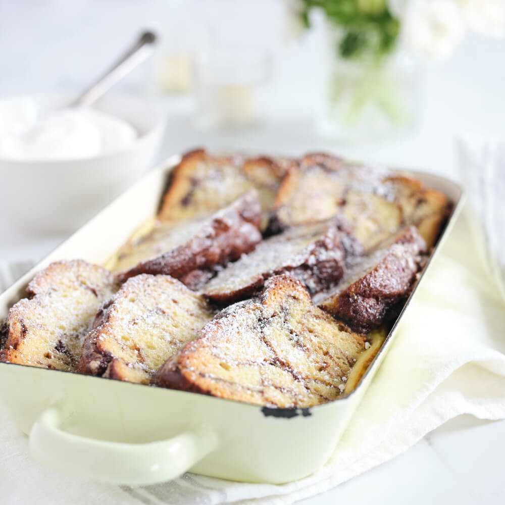 cinnamon bread baked french toast