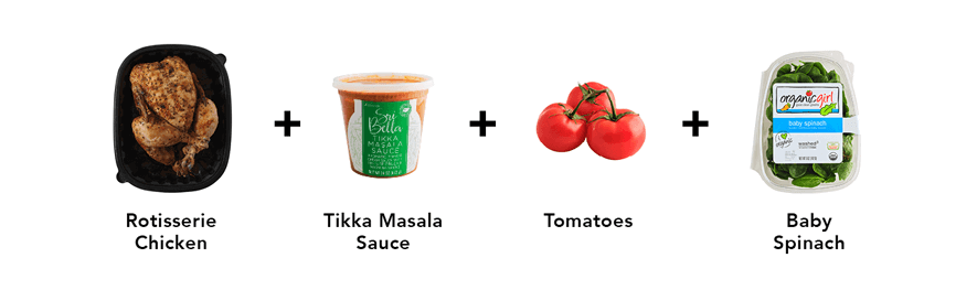 Quick 4 Ingredient Recipes, Chicken Tikka Masala Ingredients from Metropolitan Market