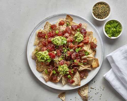 Quick 4 Ingredient Recipes, Poke Nachos from Metropolitan Market