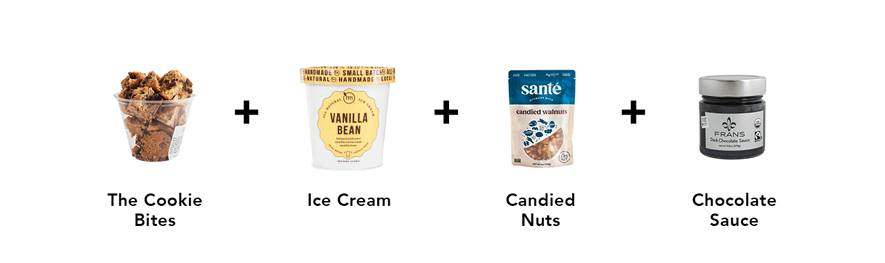 Quick 4 Ingredient Recipes, The Cookie Ice Cream Ingredients from Metropolitan Market