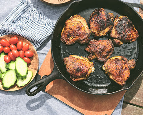 cast iron chicken