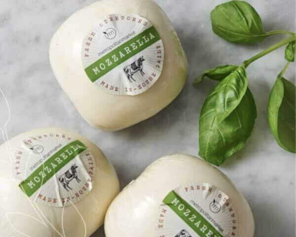 Fresh-Stretched Mozzarella, Packaged from Metropolitan Market