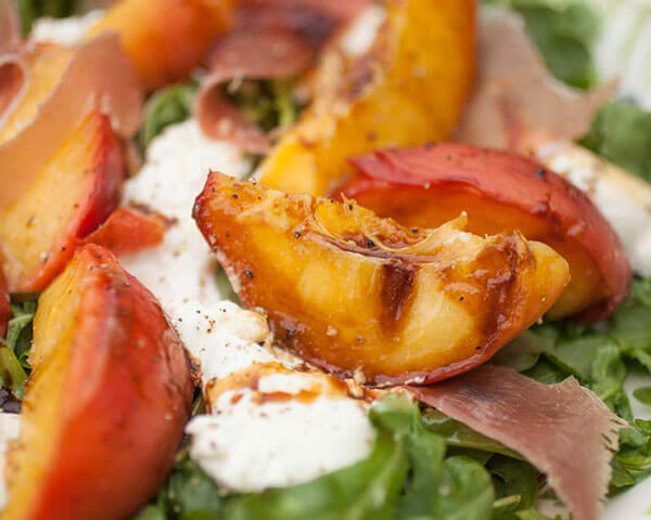 grilled peach salad