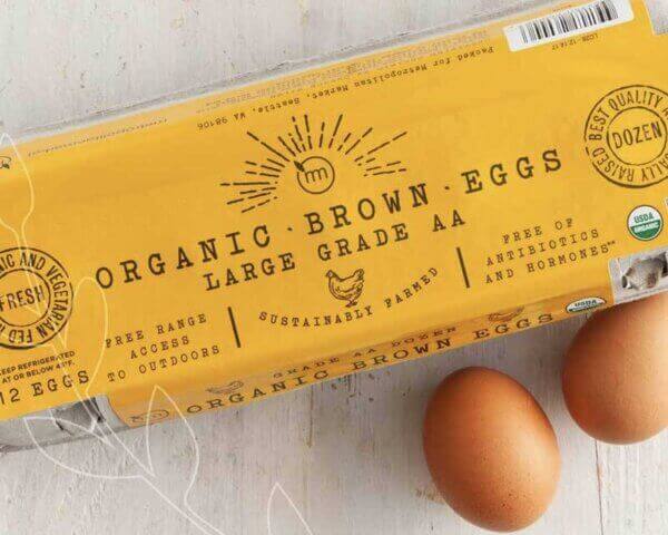 Quality Farm Fresh Eggs, Organic Brown from Metropolitan Market