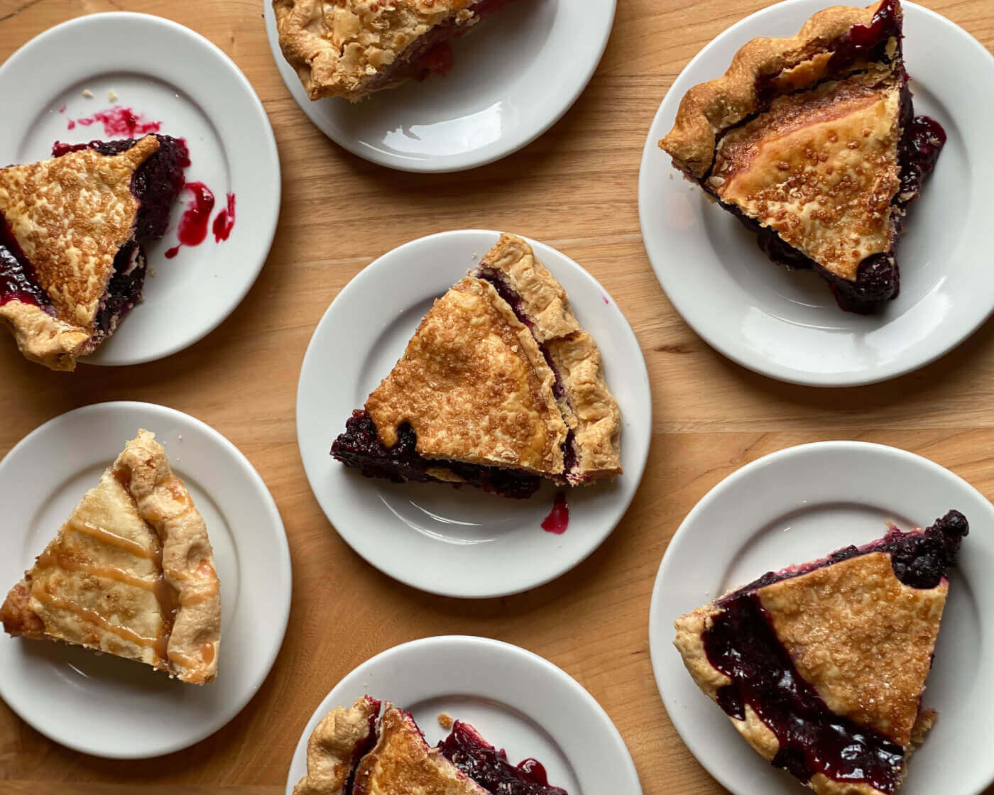 Handmade Fruit Whidbey Pies, Slices from Metropolitan Market