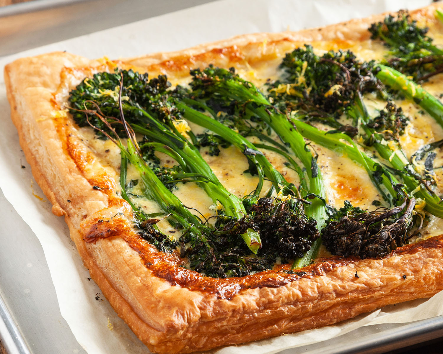 Side Dish Recipes that Excite: Broccolini and Fontina Tart from Metropolitan Market