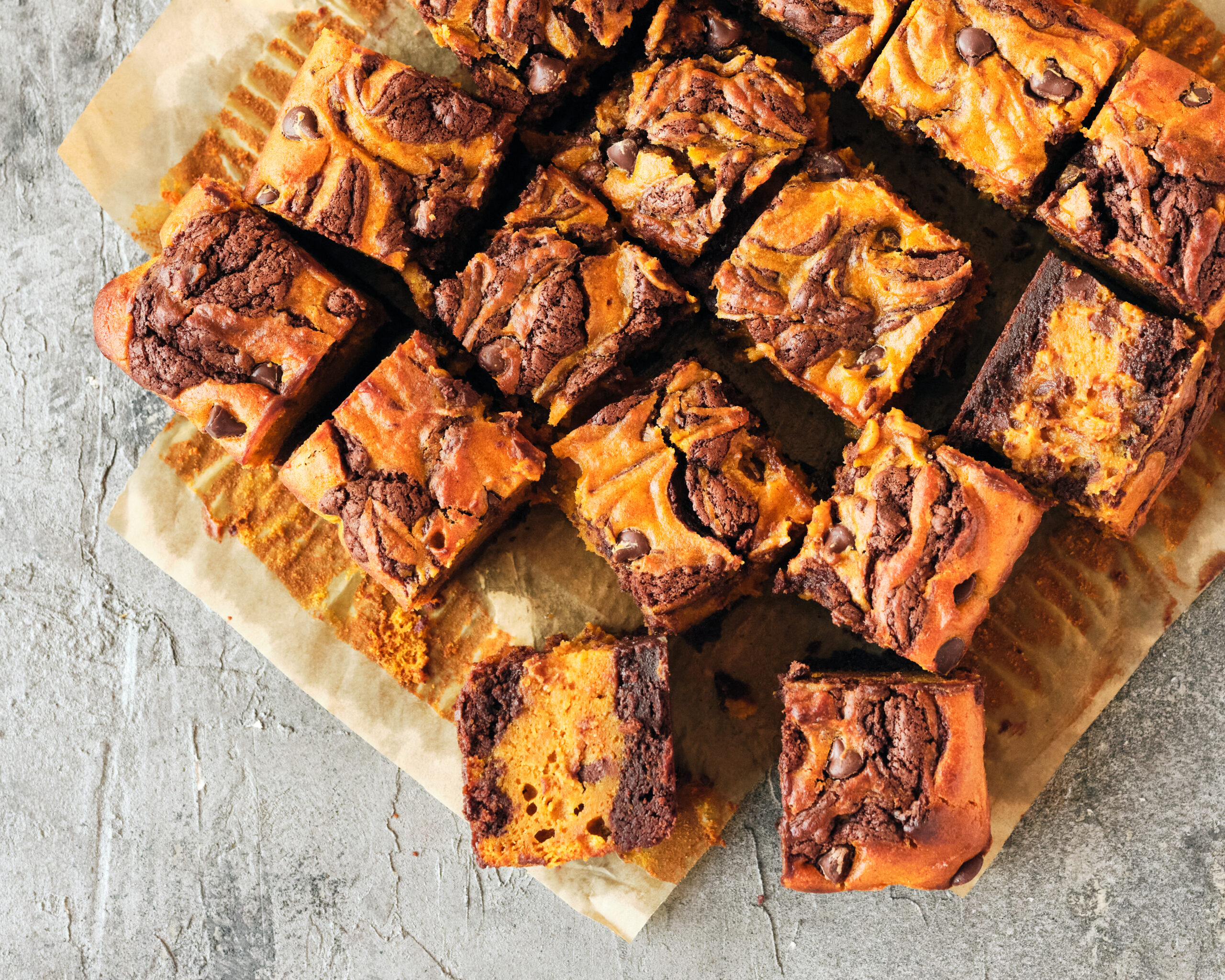 pumpkin brownies