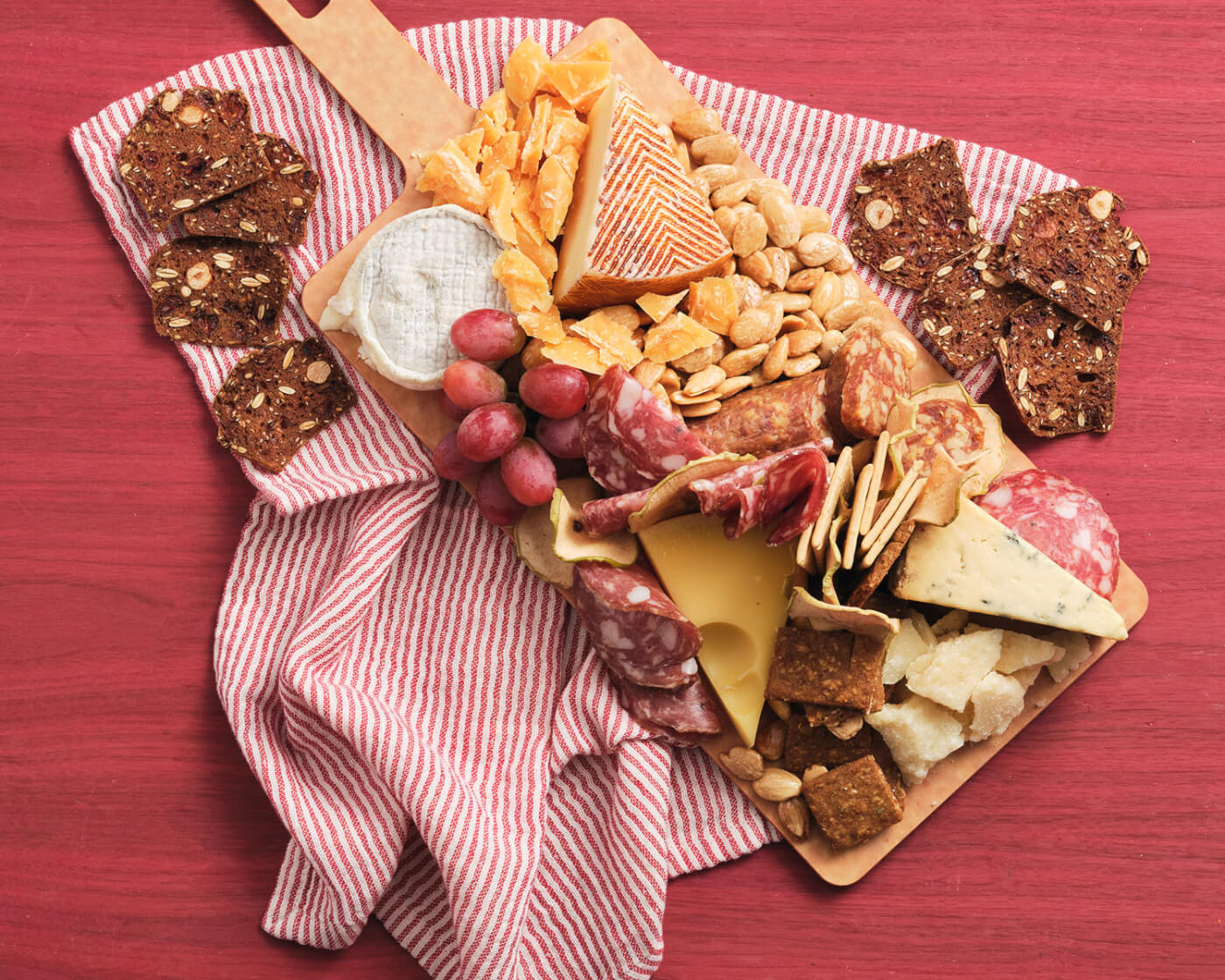 cheese and charcuterie board