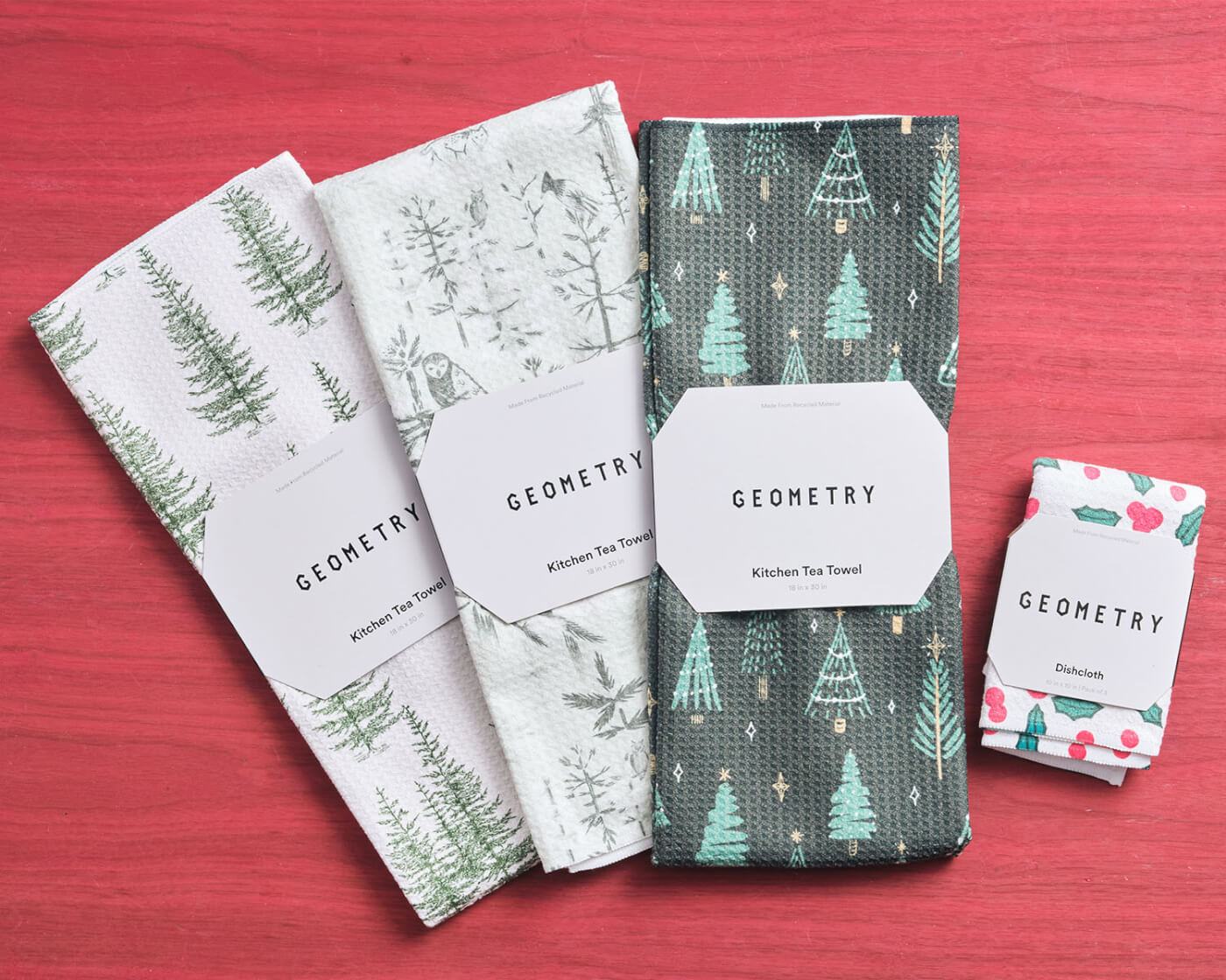 geometry tea towels