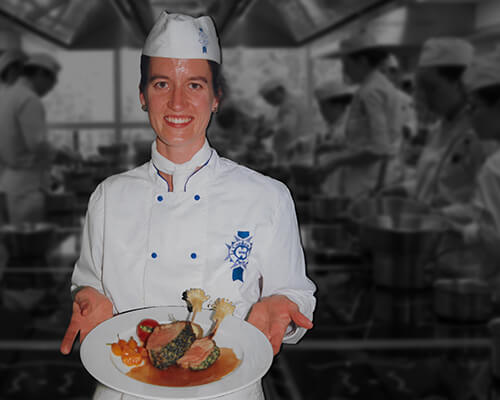 Lindsay Gott in chef attire