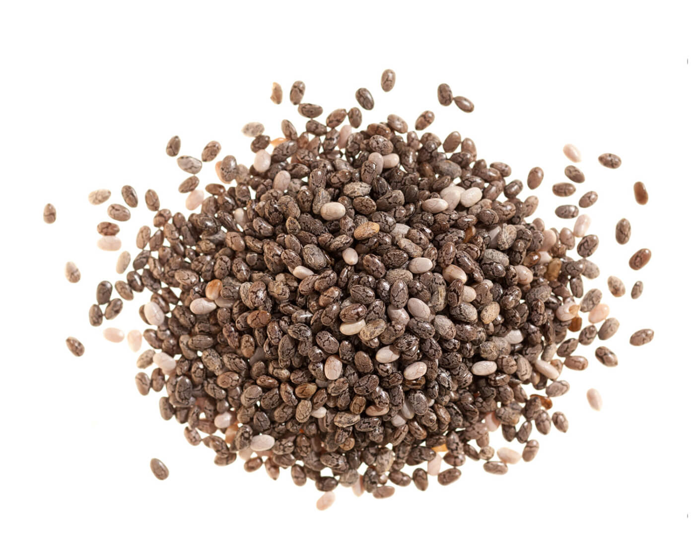 pile of chia seeds