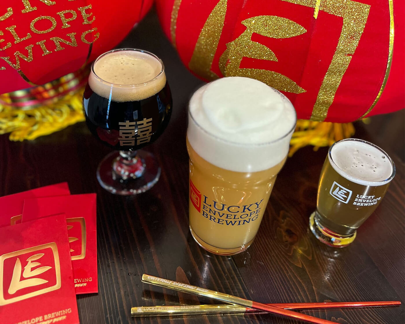 Lucky Envelope Brewing Lunar New Year Kick off day